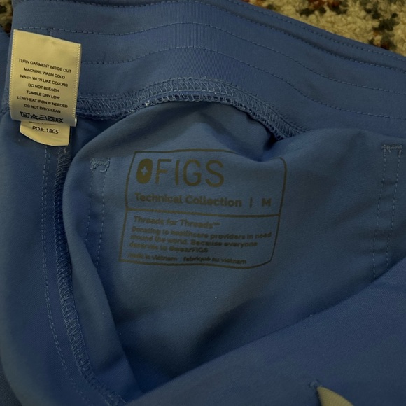FIGS Blue Technical Collection Scrub Pants - Picture 1 of 2